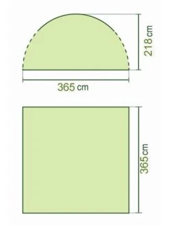 Coleman Event Shelter L Partytent Groen -Cres Tenten Winkel 11262 event shelter 365 x 365