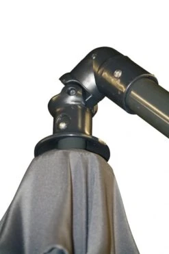 Lesli Living Zweefparasol Gemini Grijs 3mtr -Cres Tenten Winkel 32286 lesli living zweefparasol gemini grijs 3mtr