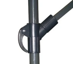 Lesli Living Zweefparasol Gemini Grijs 3mtr -Cres Tenten Winkel 32287 lesli living zweefparasol gemini grijs 3mtr