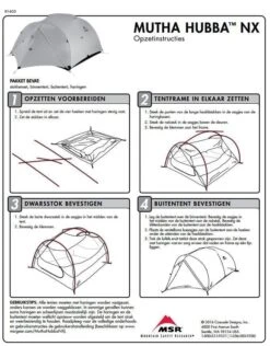 MSR Mutha Hubba NX / 3 Persoons Tent Groen -Cres Tenten Winkel 34240 msr mutha hubba nx 3 persoons tent green