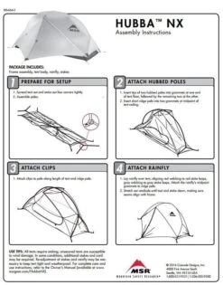 MSR Hubba NX / 1 Persoons Tent - Groen -Cres Tenten Winkel 34261 msr hubba nx 1 persoons tent