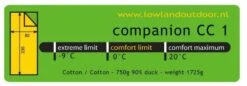 Lowland Companion CC 1 Deken Slaapzak Dons Blauw -Cres Tenten Winkel 48113 lowland companion cc 1