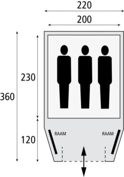 Bardani Stelvio 220 / 2 Persoons Tent Grijs -Cres Tenten Winkel 58498 bardani bardani stelvio 220 bijzettent