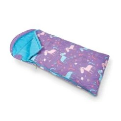 Kampa Eenhoorn Deken Kinderslaapzak Synthetisch Paars
