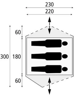 Safarica Dakar 230 - 2 Persoons Tent Grijs -Cres Tenten Winkel 74786 safarica dakar 230 2 persoons tent