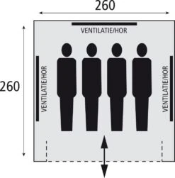 Safarica Sioux 260 - 4 Persoons Tent Grijs -Cres Tenten Winkel 74818 safarica sioux 260 4 persoons tent
