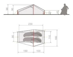 Vaude Lizard Seamless 1P / 1 Persoons Tent Groen -Cres Tenten Winkel 78552 vaude lizard seamless 1p 1 persoons tent