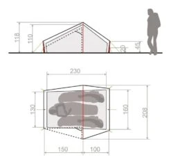 Vaude Lizard Seamless 2P / 2 Persoons Tent Groen -Cres Tenten Winkel 78556 vaude lizard seamless 2p 2 persoons tent