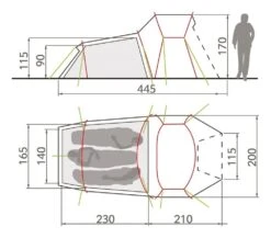 Vaude Chapel L XT 3P / 3 Persoons Tent Groen -Cres Tenten Winkel 78563 vaude chapel l xt 3p 3 persoons tent