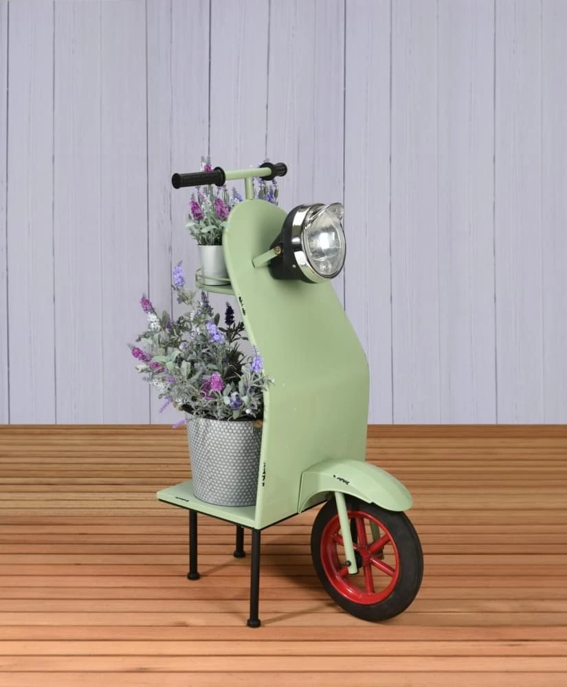 ML Deco Scooter Met Tafel Groen 2 ML Deco Scooter Met Tafel Groen - Afbeelding 2