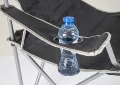 Bo-Camp Opvouwbare Campingstoel Zwart -Cres Tenten Winkel 80779 bo camp opvouwbare campingstoel