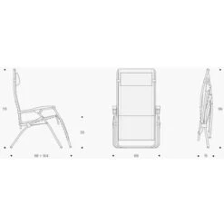 Lafuma RSXA Clip Batyline Relaxstoel Grijs 9 Lafuma RSXA Clip Batyline Relaxstoel Grijs -Cres Tenten Winkel 81183 lafuma rsxa clip batyline relaxstoel