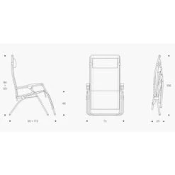 Lafuma RSX Clip Air Comfort XL Relaxstoel Bruin -Cres Tenten Winkel 81296 lafuma rsx clip air comfort xl relaxstoel