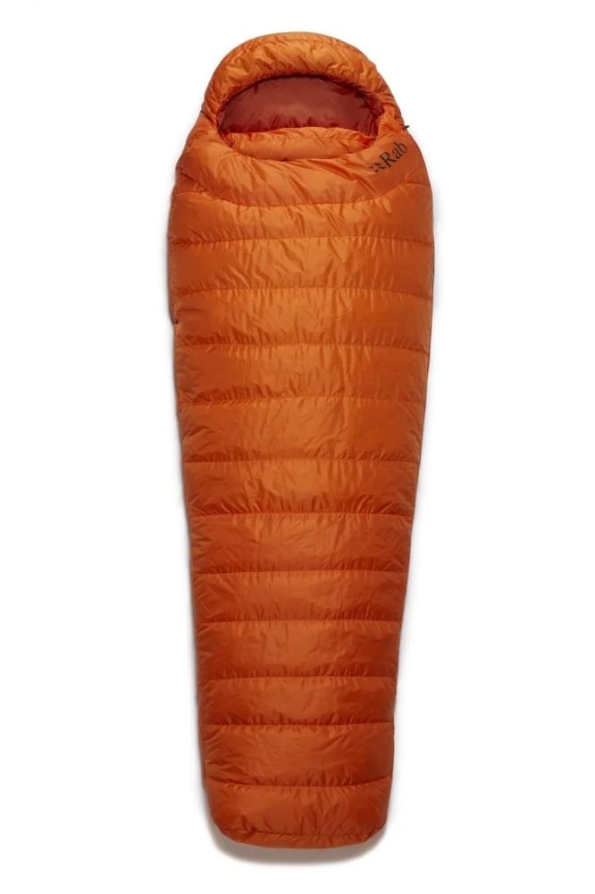 RAB Ascent 300 Long Mummy Slaapzak Dons Oranje 1 RAB Ascent 300 Long Mummy Slaapzak Dons Oranje