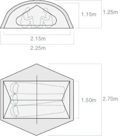 Exped Lyra III / 3 Persoons Tent -Cres Tenten Winkel 84133 exped lyra iii 3 persoons tent