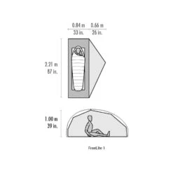 MSR FreeLite 1 / 1 Persoons Tent Groen -Cres Tenten Winkel 84966 msr freelite 1 1 persoons tent