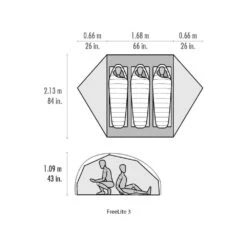 MSR FreeLite 3 / 3 Persoons Tent Groen -Cres Tenten Winkel 84991 msr freelite 3 3 persoons tent