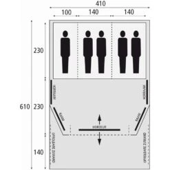 Bardani AirWave 410 DeLuxe TC AIR - 5 Persoons Opblaastent -Cres Tenten Winkel 86623 bardani airwave 410 deluxe tc air 5 persoons opblaastent