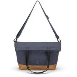 Pacsafe GO Crossbody Tote Anti-diefstal Schoudertas Blauw -Cres Tenten Winkel 87524 pacsafe go crossbody tote anti diefstal schoudertas