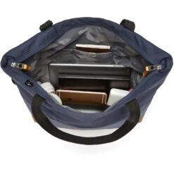 Pacsafe GO Crossbody Tote Anti-diefstal Schoudertas Blauw -Cres Tenten Winkel 87527 pacsafe go crossbody tote anti diefstal schoudertas