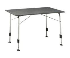 Dukdalf Majestic 2 Elegant 100 X 68 Cm Campingtafel Donkergrijs