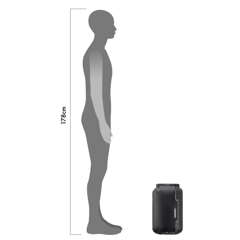 Ortlieb Drybag PS10 22 Liter Zwart 2 Ortlieb Drybag PS10 22 Liter Zwart - Afbeelding 2