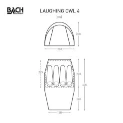 Bach Laughing Owl 4 / 4 Persoons Tent Donkergroen -Cres Tenten Winkel 96140 bach laughing owl 4 4 persoons tent