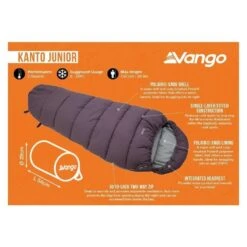 Vango Kanto Junior Mummy Kinderslaapzak Synthetisch Blauw -Cres Tenten Winkel 96445 vango kanto junior kinderslaapzak