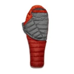 RAB Alpine 200 Long Mummy Slaapzak Dons Oranje -Cres Tenten Winkel 96738 rab alpine 200 long mummy slaapzak dons