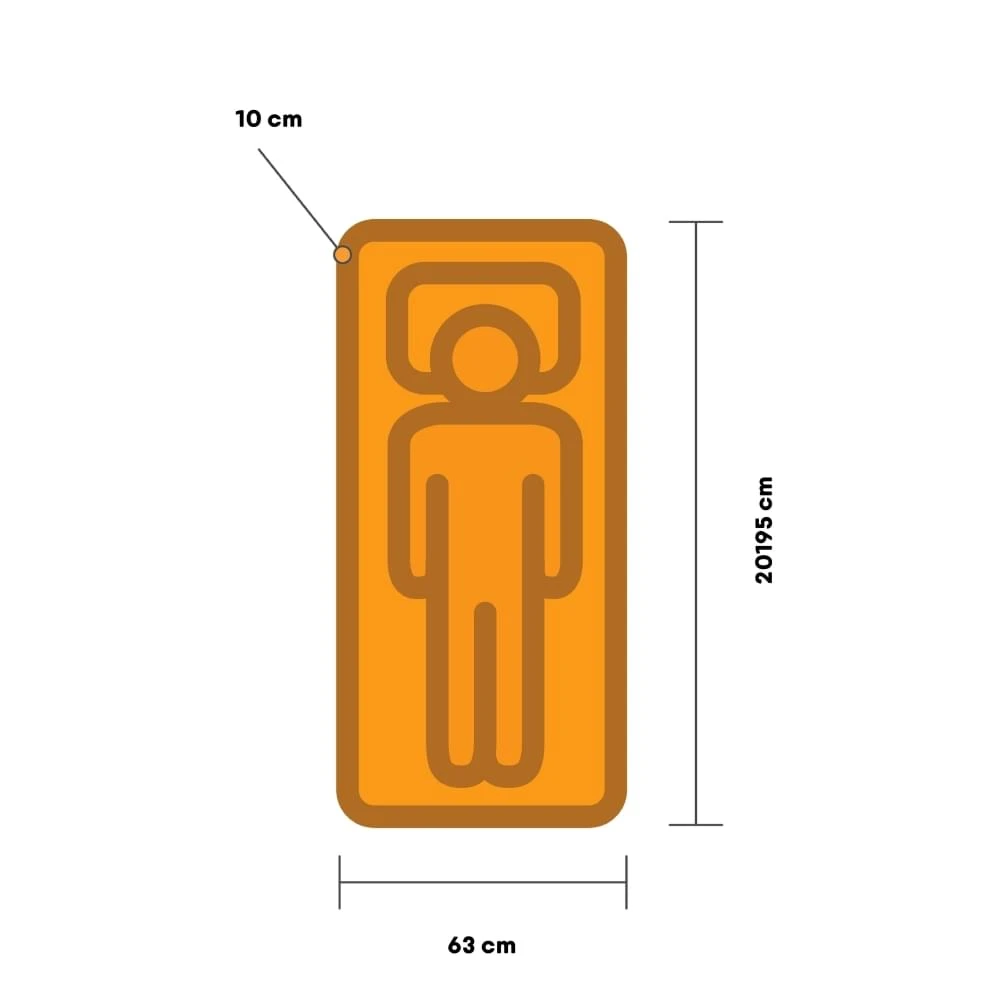 Campguru Beatle Stretch 10 Slaapmat Blauw 3 Campguru Beatle Stretch 10 Slaapmat Blauw - Afbeelding 3