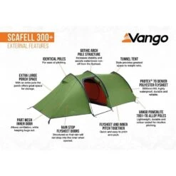 Vango Scafell 300 Plus / 3 Persoons Tunneltent -Cres Tenten Winkel 98624 vango scafell 300 plus