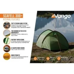 Vango Scafell 300 Plus / 3 Persoons Tunneltent -Cres Tenten Winkel 98625 vango scafell 300 plus