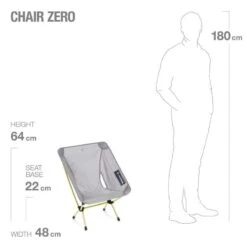 Helinox Chair Zero Lichtgewicht Stoel Grijs -Cres Tenten Winkel 98843 helinox chair zero lichtgewicht stoel